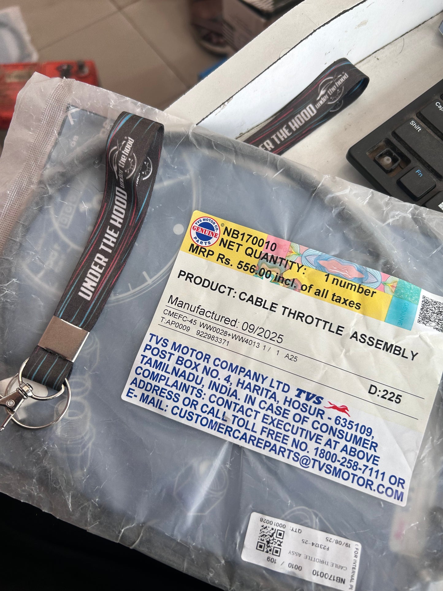 TVS NB170010 Throttle Cable – Apache RR 310 / RTR 310 / BMW 310