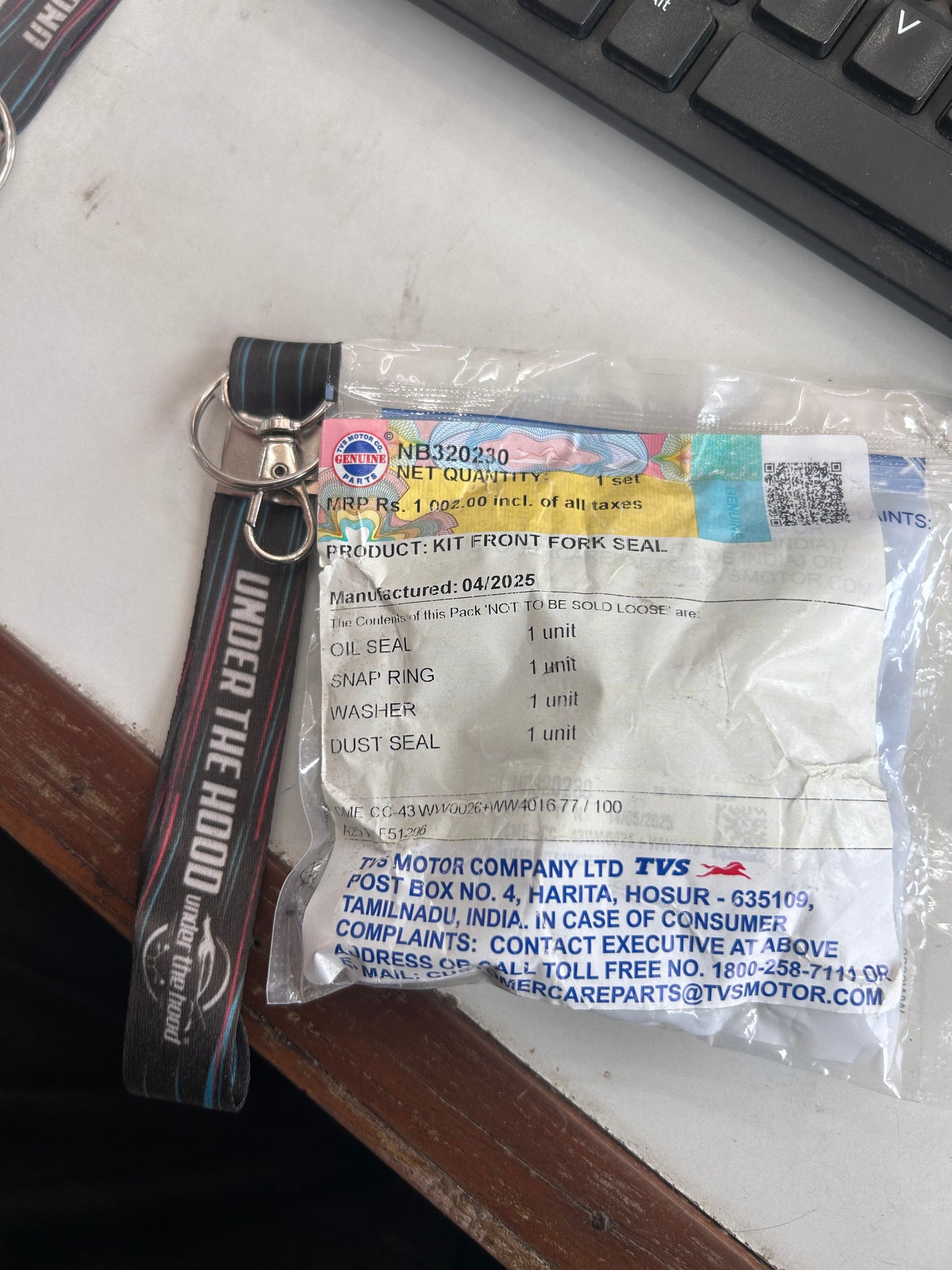 TVS NB320230 front fork seal kit for Apache RR 310 RTR 310