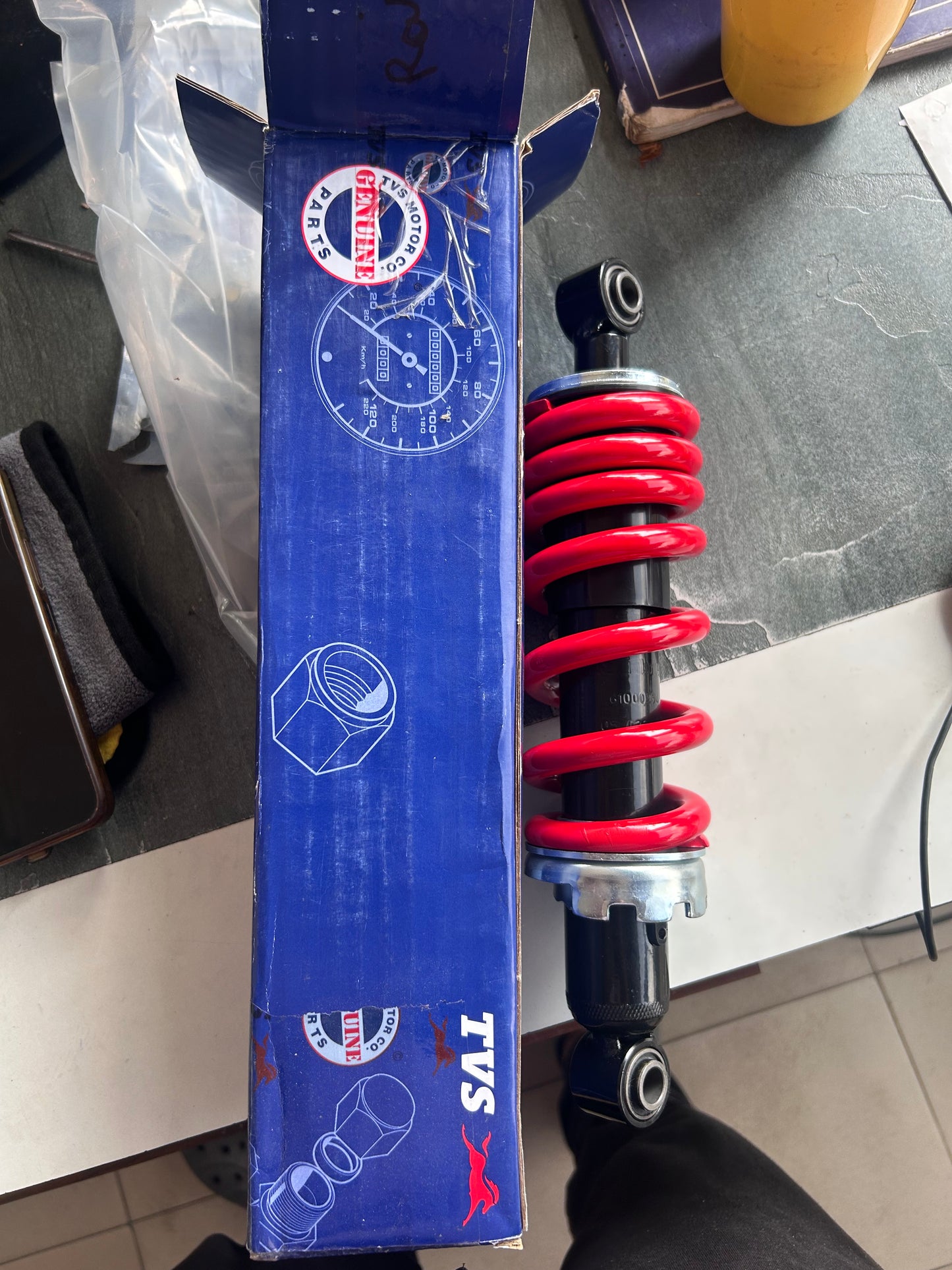 TVS Raider 125 Rear Shock Absorber N6090740 OEM