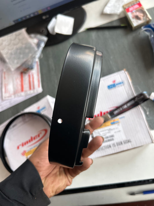 Uno Minda RE-143-HLR-I inner headlight rim black for Royal Enfield Classic 350 UCE 7 inch