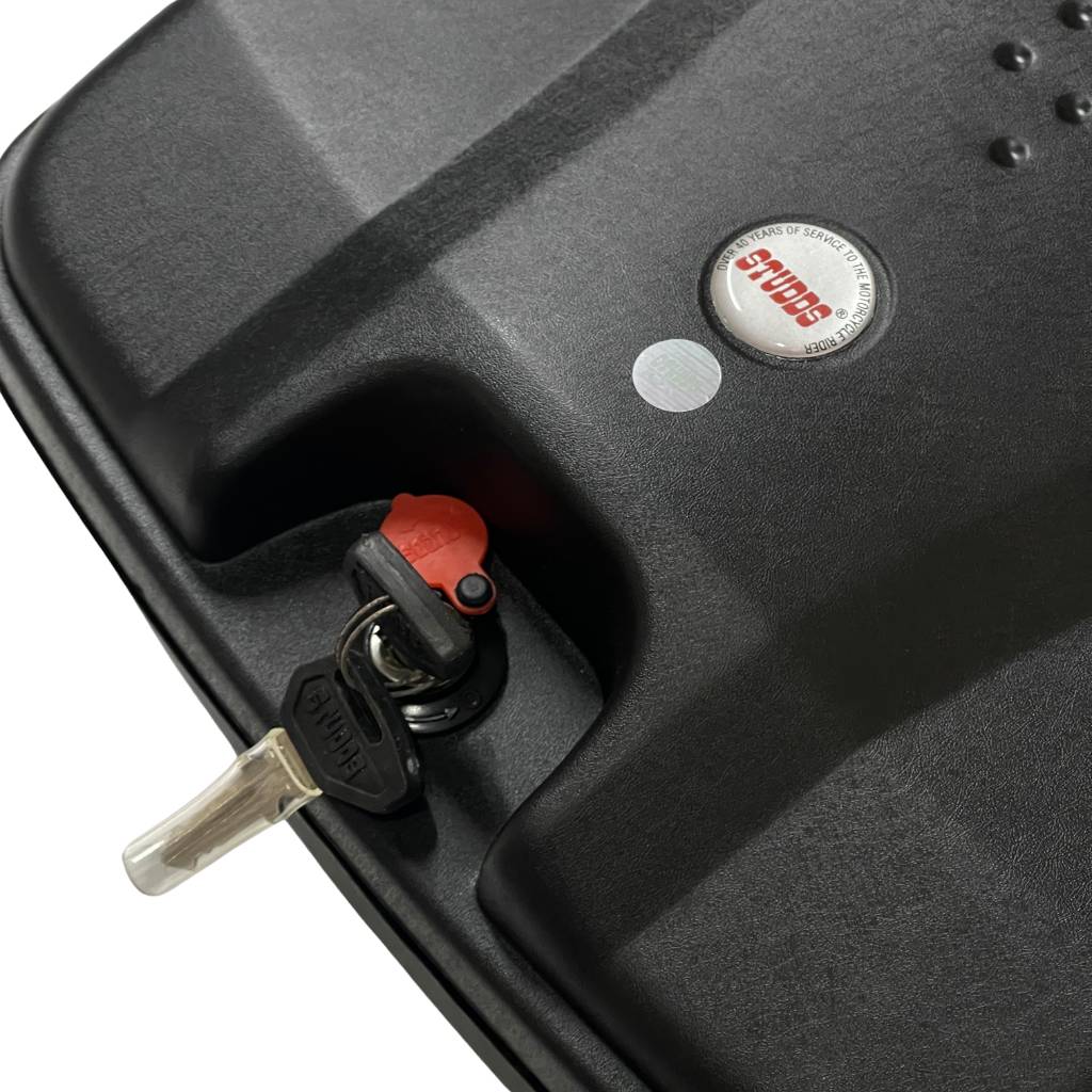 Studds 8L Top Case with Universal Clamp – Side Profile