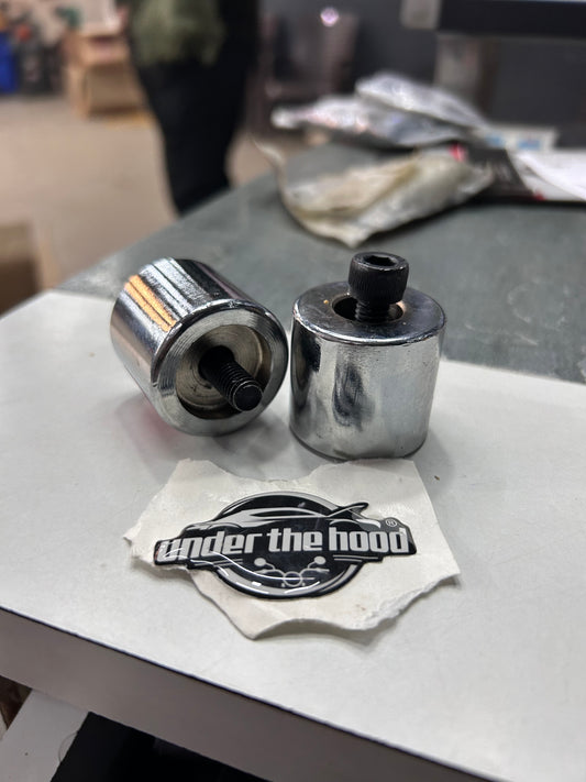 Chrome handlebar end weights pair for Royal Enfield Classic 350 and Bullet 350