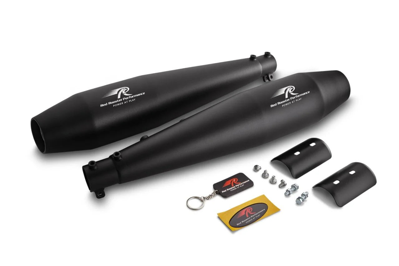 Red Rooster Stellar Black Matte Exhaust for Continental GT 650