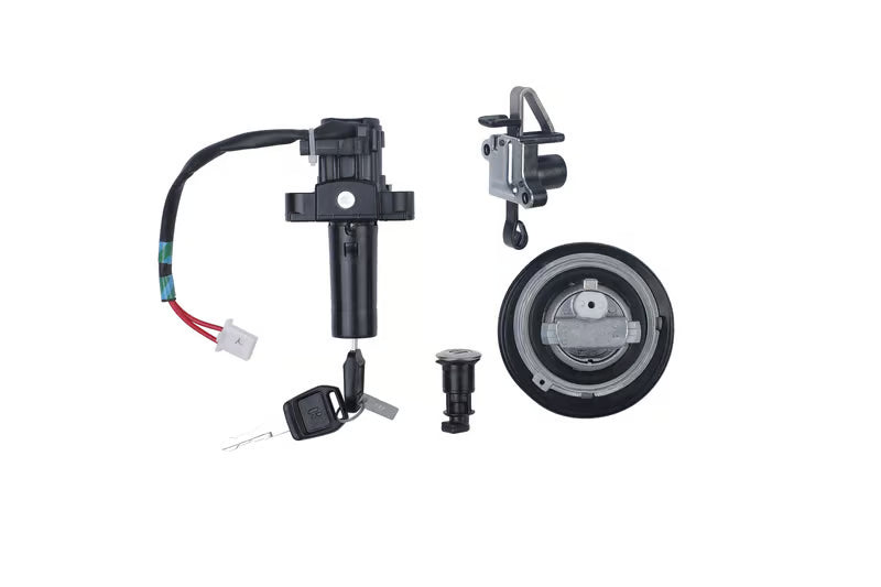 Hero Genuine Ignition Switch Lock Set for Glamour | Key Set / Main Lock Assembly with 2 Keys | 35010AANH20S