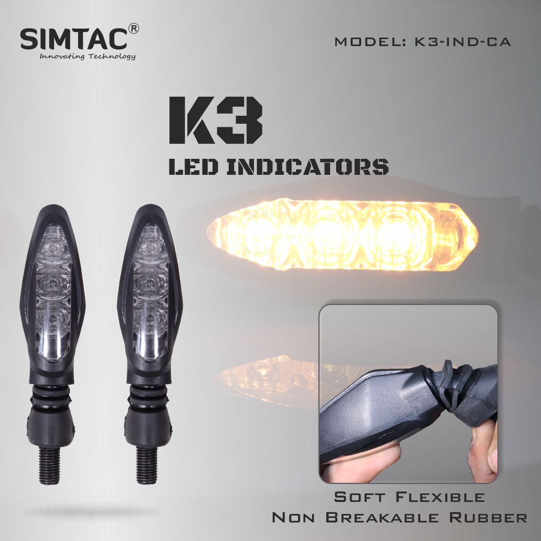 Simtac KTM Indicators Simtac | K3 LED Indicator For Bike | K3-IND-CA