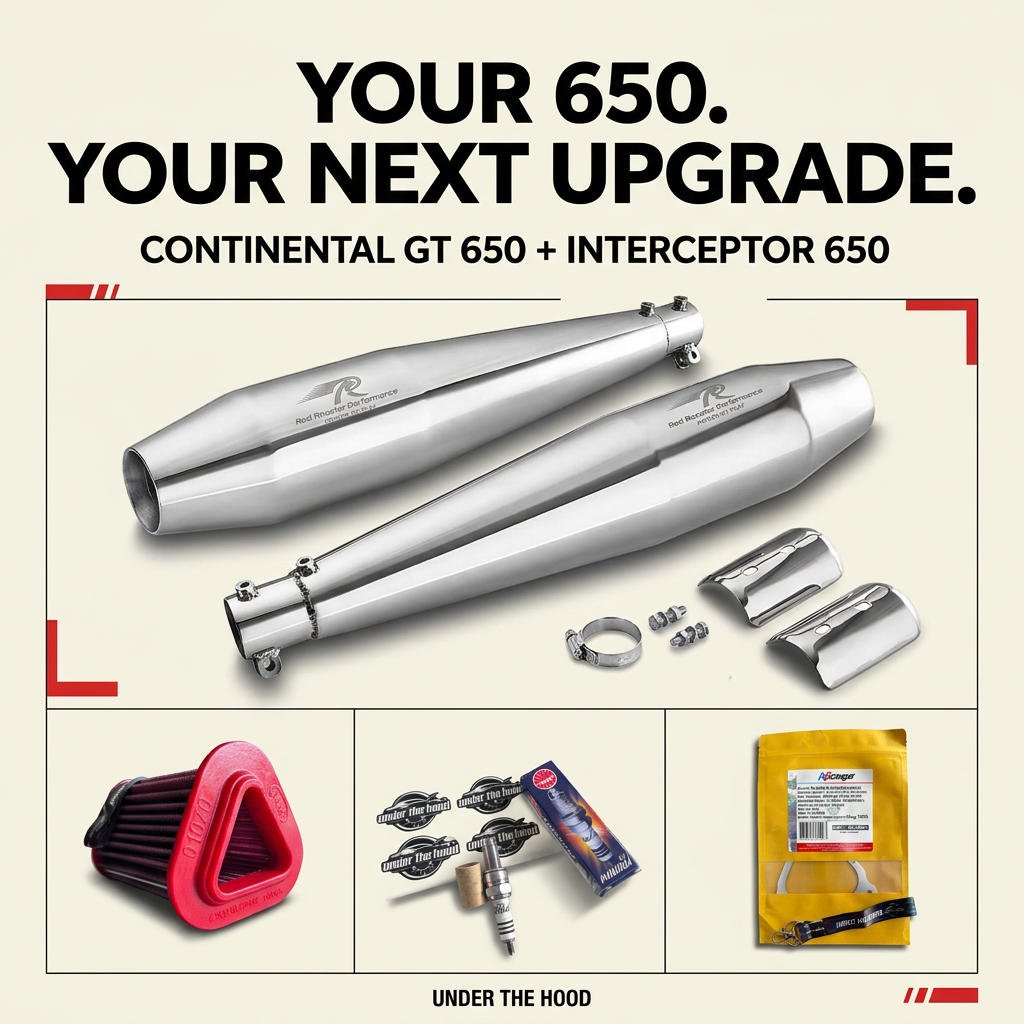 Royal Enfield GT 650 & Interceptor 650 Performance Combo | Red Rooster + BMC + NGK + NGage