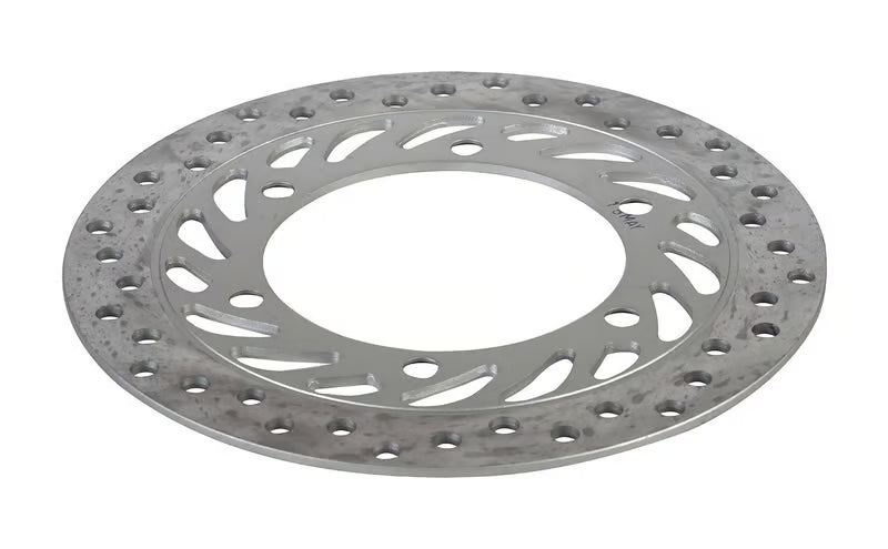 Hero Glamour front brake disc 45251KVE901S vent holes close-up