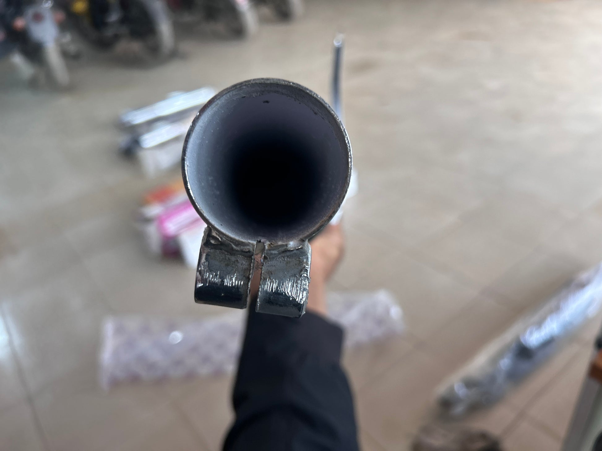 Royal Enfield Electra 350 UCE HK Indori dug dug exhaust without plate