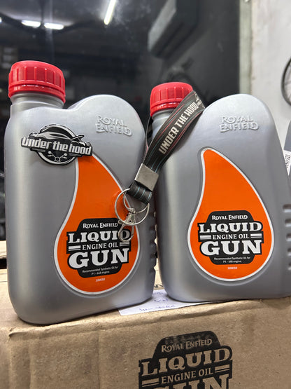 Royal Enfield Liquid Gun 10W50 Fully Synthetic Engine Oil 1L – Interceptor 650 / Continental GT 650 – Part 3900105