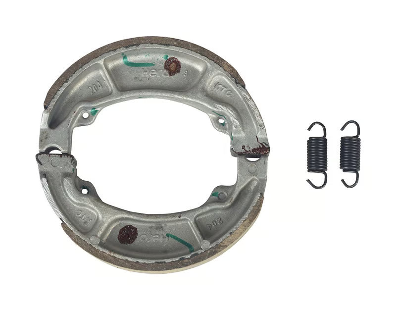 Hero Genuine Brake Shoe Kit with Spring (Drum Brake) for Splendor+, HF Deluxe, Glamour & Passion – Part No. K06431KTNA701S