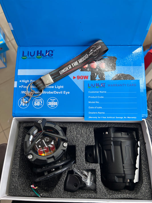 LIU HJG Y-Lens 90W fog light kit box with 4 modes