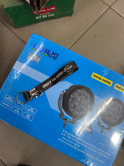 LIU HJG yellow fog light set packed in foam box