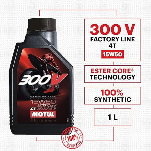 Motul 300V Ester Core technology motorcycle engine oil 1 litre