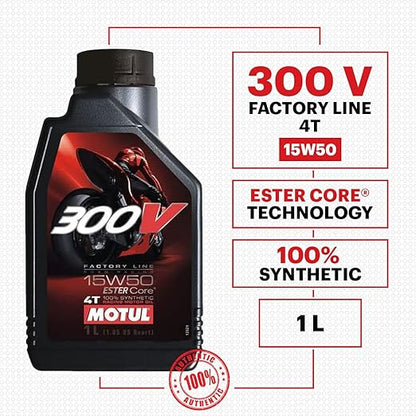 Motul 300V Ester Core technology motorcycle engine oil 1 litre