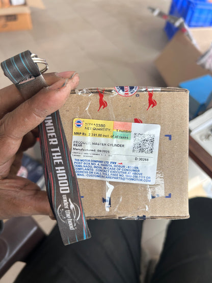 original TVS Apache 310 rear master cylinder N7110380 close up
