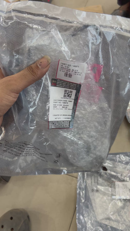 Royal Enfield 148675/A – Powder‑Coated Side Stand Assembly (Black) for 650 Twins