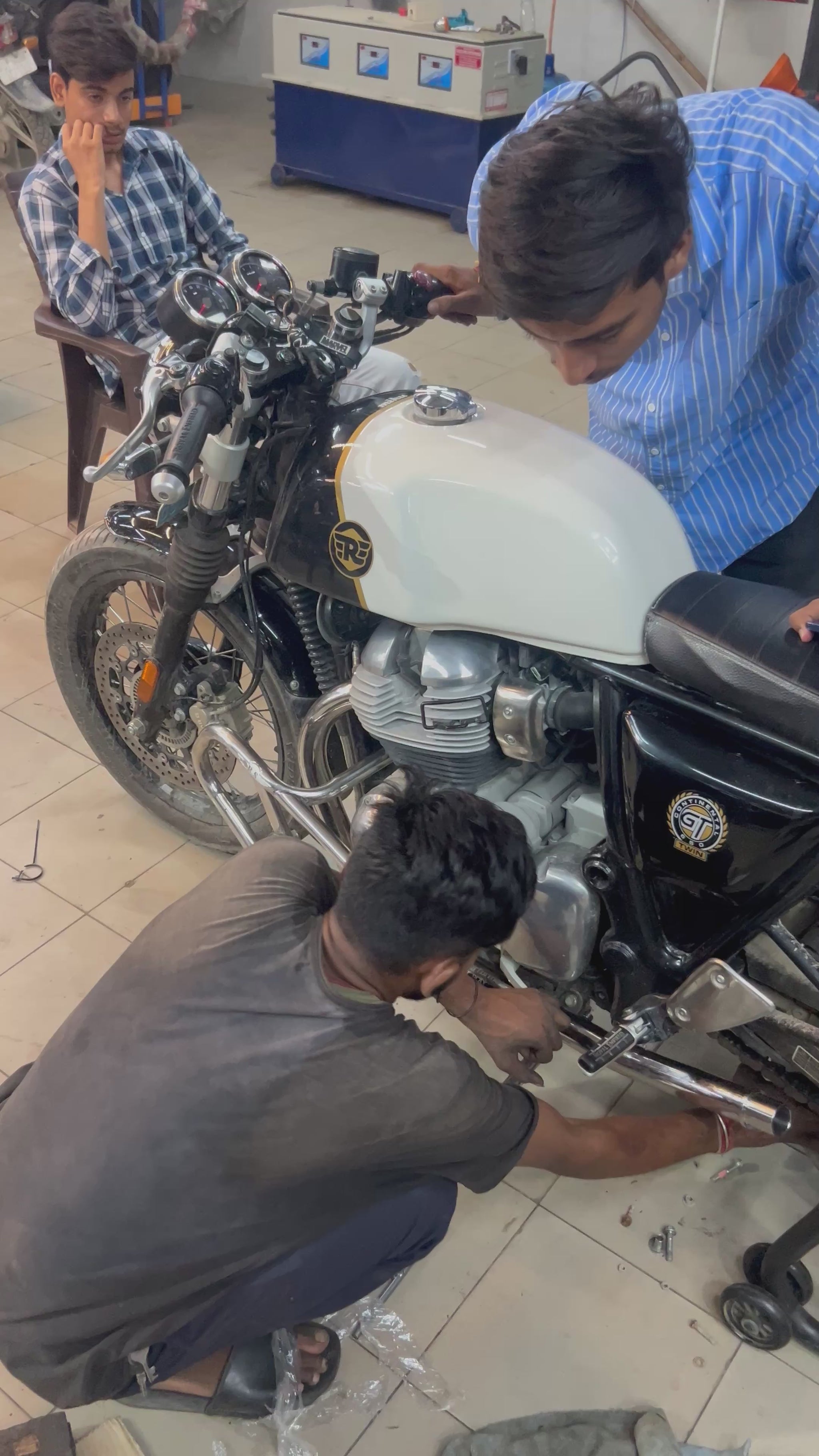 red rooster bend pipe for interceptor 650 & gt 650