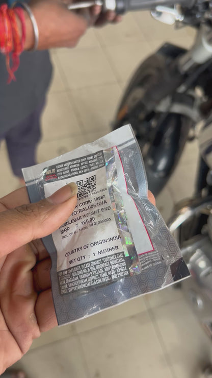 RAL00610/A – Genuine Royal Enfield Handlebar Weight End for Continental GT 650 (BS6)