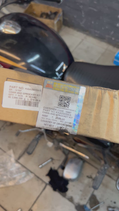 KAA00059/A – Chain & Sprocket Kit for Royal Enfield Hunter 350, Meteor 350 & Classic Reborn 350