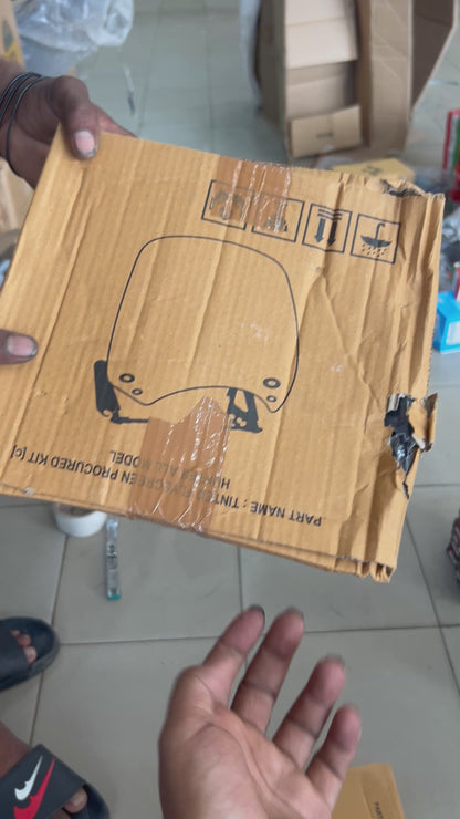 Smoke Visor with Bracket for Royal Enfield Hunter 350 – Stylish Wind Deflector