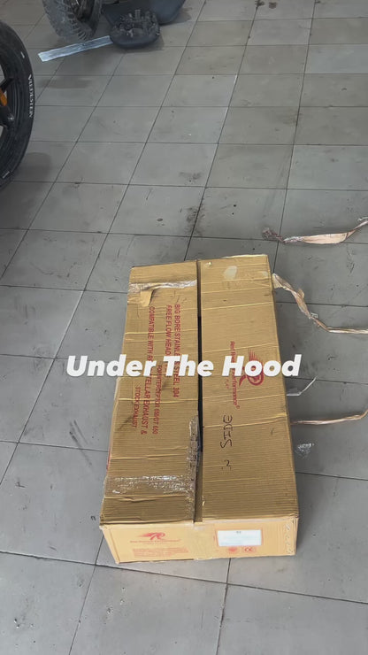 Royal Enfield Interceptor / Continental GT 650 Red Rooster Performance Header Pipes – Matte Silver & Gloss Silver