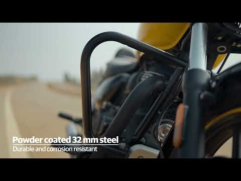 Royal Enfield Black Trapezium Engine Guard – Meteor, Classic, Bullet & Goan 350 KXA00007