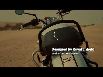 Royal Enfield Black Pleated Seat Cover KXA00121 — Genuine RE Accessory for New Classic 350 / Classic Reborn