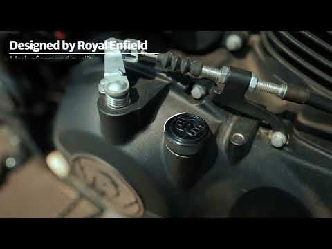 Genuine Royal Enfield black engine oil filler cap 1990218 for Classic 350 Bullet 350 Hunter 350