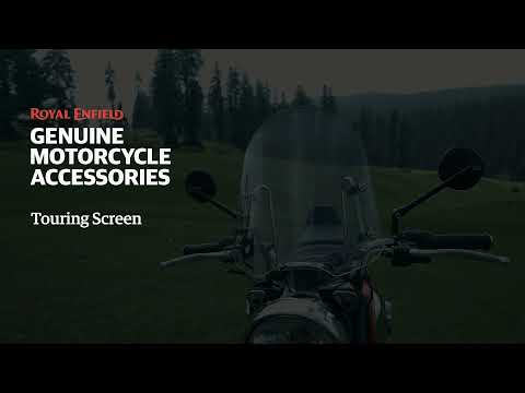 KXA00147 touring screen with mounting rods and clamps for classic 350 reborn and new bullet 350 j series