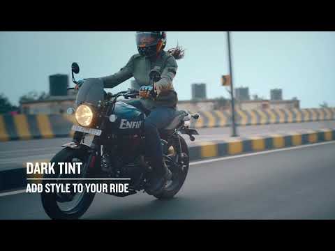 Royal Enfield Tinted Flyscreen KXA00126 mounted on Hunter 350