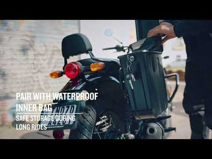 Royal Enfield Hunter 350 Pannier Kit – Includes Rail KXA00044 + Commuter Pannier KXA00076, Optional Waterproof Liner KXA00082