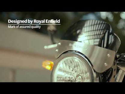 Royal Enfield Tinted Short Flyscreen 1990413 — OEM Windscreen for Interceptor 650 & Continental GT 650