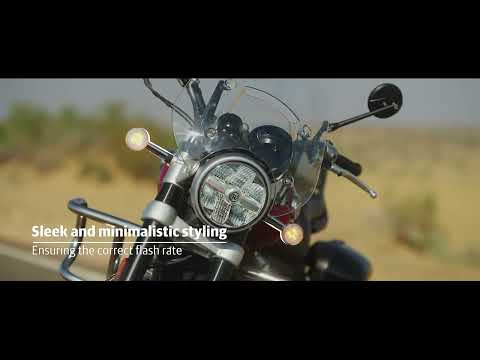 OEM Royal Enfield silver LED indicator kit KXA00263 detail