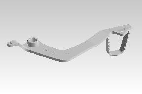 RAE00331/G genuine rear brake pedal (foot brake lever) for Royal Enfield Himalayan 450 Sherpa 452