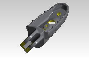 RAE00893/C footrest casting RH right bracket for Royal Enfield Guerrilla 450 (verify by photo)
