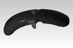 Genuine Royal Enfield RAG00141/A front mudguard assembly Marsh Grey Matt for Classic 350 Reborn J-Series