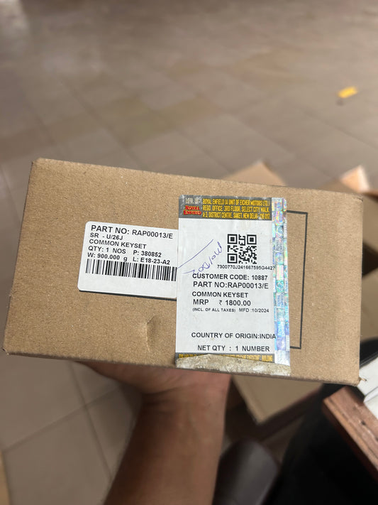 Royal Enfield RAP00013 common key set lock kit for Meteor 350 J1D genuine