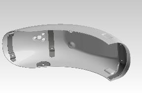 Royal Enfield RAQ00282/A rear fender (rear mudguard) black – Meteor 350 fitment check required