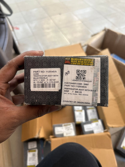 1120045/A turn signal indicator FRH/RLH (front right / rear left) genuine Royal Enfield Thunderbird X spare