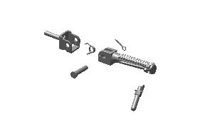 RE 859063 left rider footrest/footpeg assembly fits Continental GT 535 Euro 4 – OEM mounting alignment