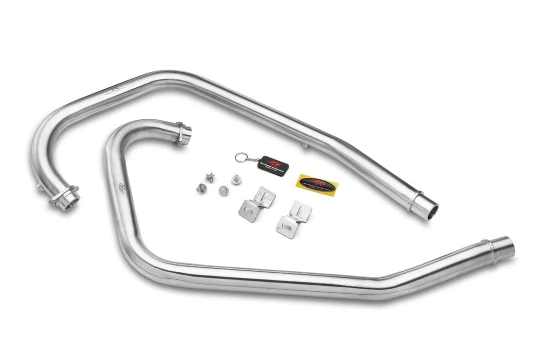 Red Rooster Performance Header Pipes for Royal Enfield Interceptor 650 Matte Silver