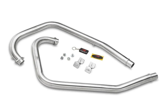 Red Rooster Performance Header Pipes for Royal Enfield Interceptor 650 Matte Silver