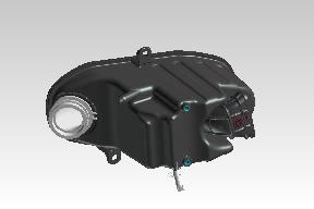 RLY00017/D air filter box assembly (airbox) OEM for Royal Enfield Guerrilla 450 2024-on