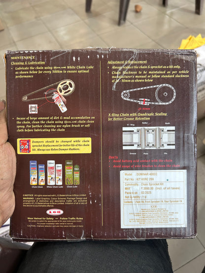 Rolon Brass Rear Sprocket 45T for Dominar 400 – Part of HXRC 269 Kit