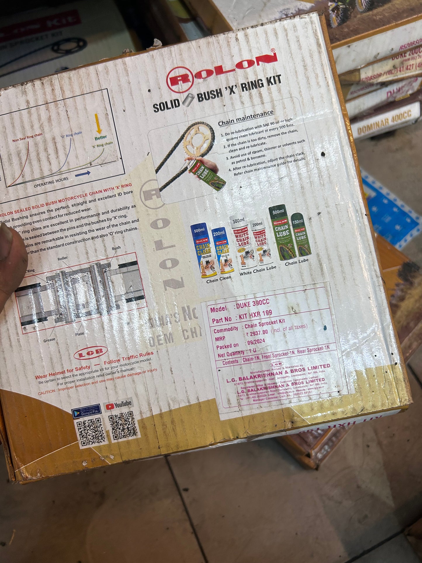 rolon-hxr199-Rolon HXR 199 X-Ring Chain & Sprocket Kit for KTM Duke 390 – 15T/45T, 112L-chain-sprocket