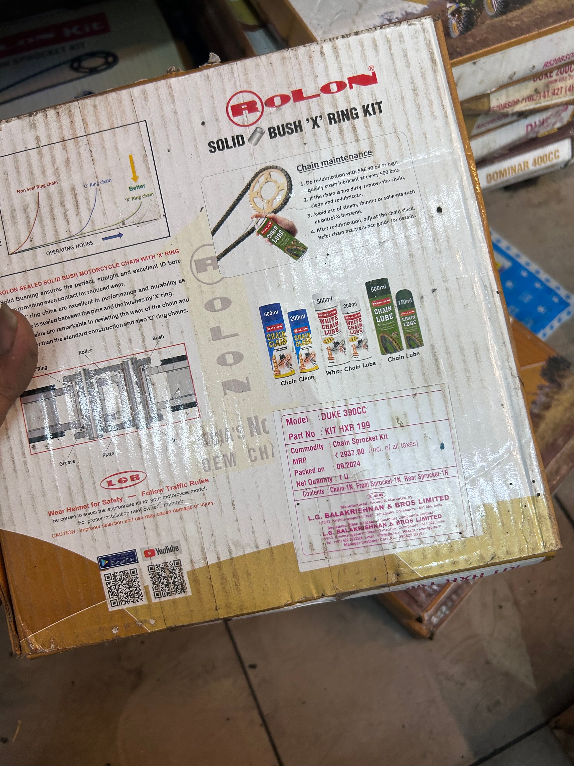 rolon-hxr199-Rolon HXR 199 X-Ring Chain & Sprocket Kit for KTM Duke 390 – 15T/45T, 112L-chain-sprocket