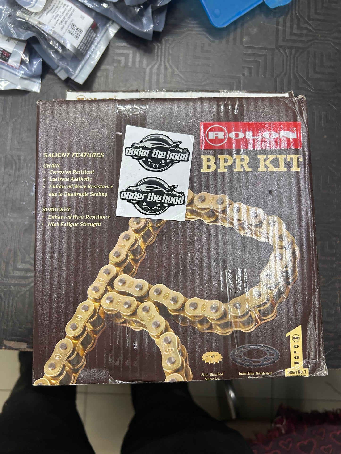 Rolon ORC 329NF brass O-Ring chain and sprocket kit for Royal Enfield Himalayan 411