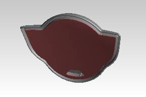 Royal Enfield 1030088/E fuel tank badge RH for Interceptor 650 genuine emblem