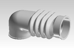Classic 350 UCE suction pipe 143497B airbox to resonator rubber hose genuine RE