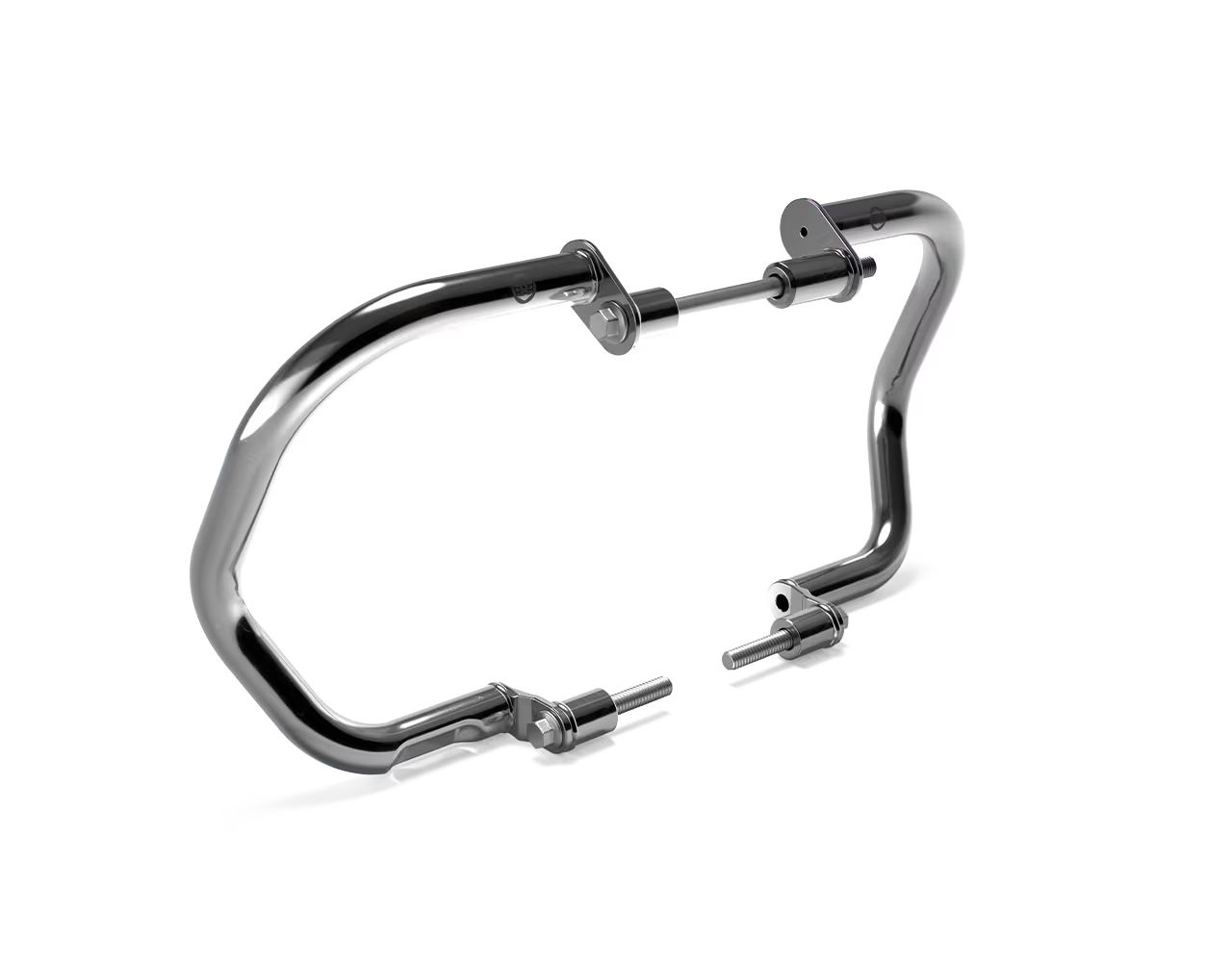 Genuine Royal Enfield 1990503 silver compact engine guards for Interceptor 650 / Continental GT 650 / Bear 650